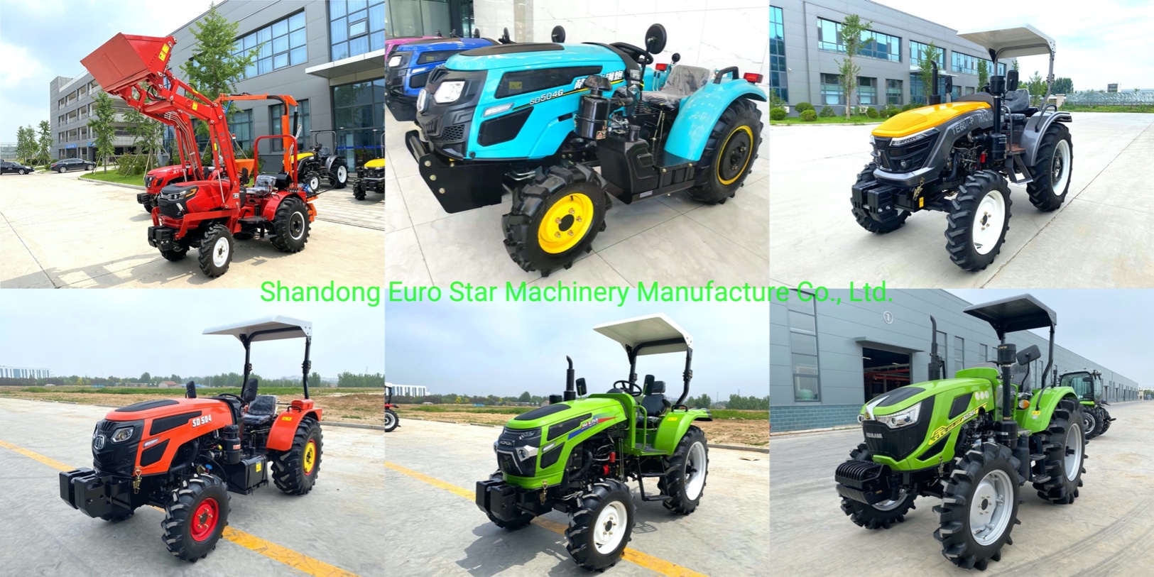 Full range of tractor products display2