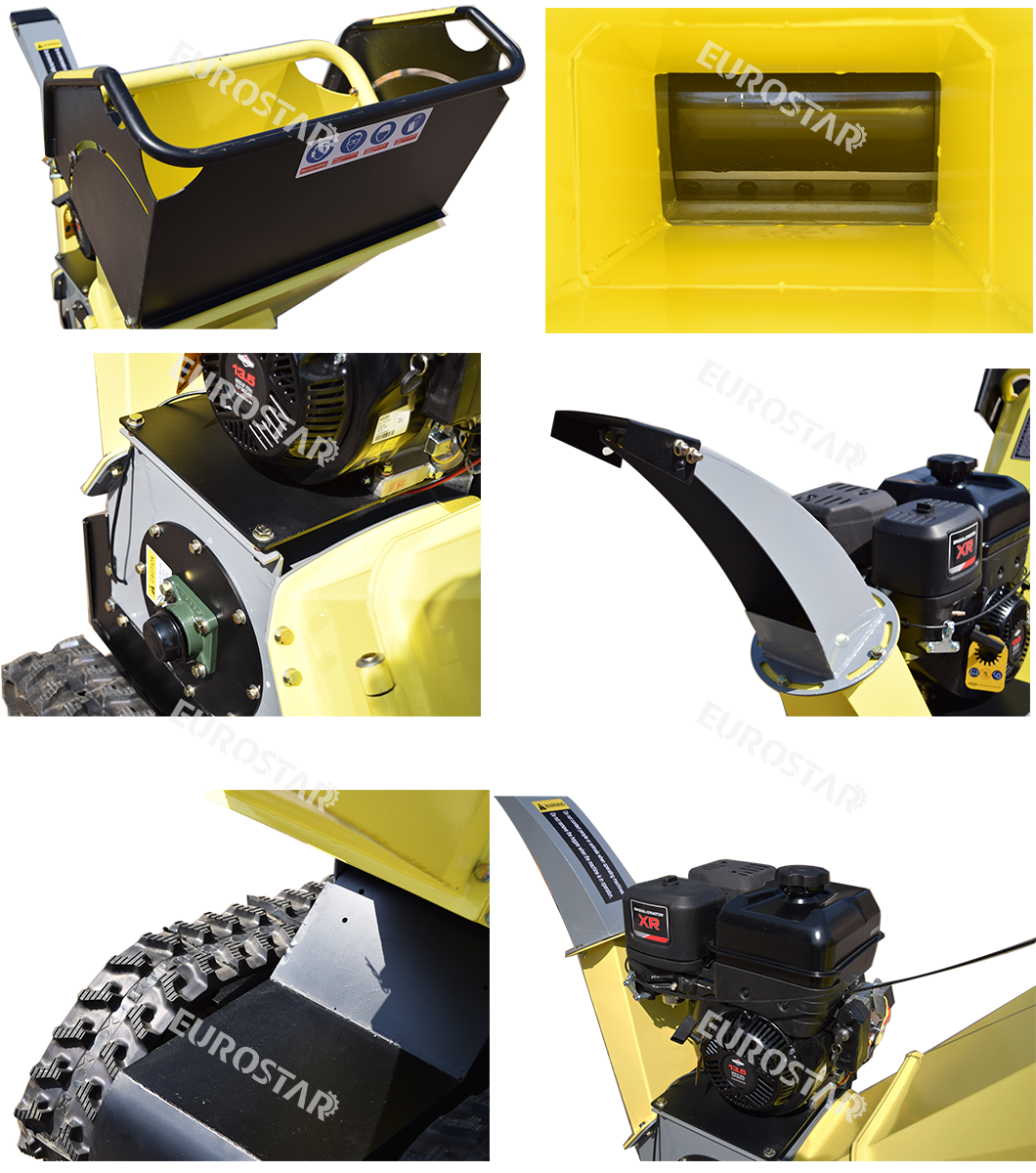 Tracked CK-300 Remote Control Gasoline Wood Chipper detail