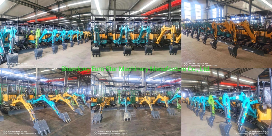 Metal crawler small excavator product display