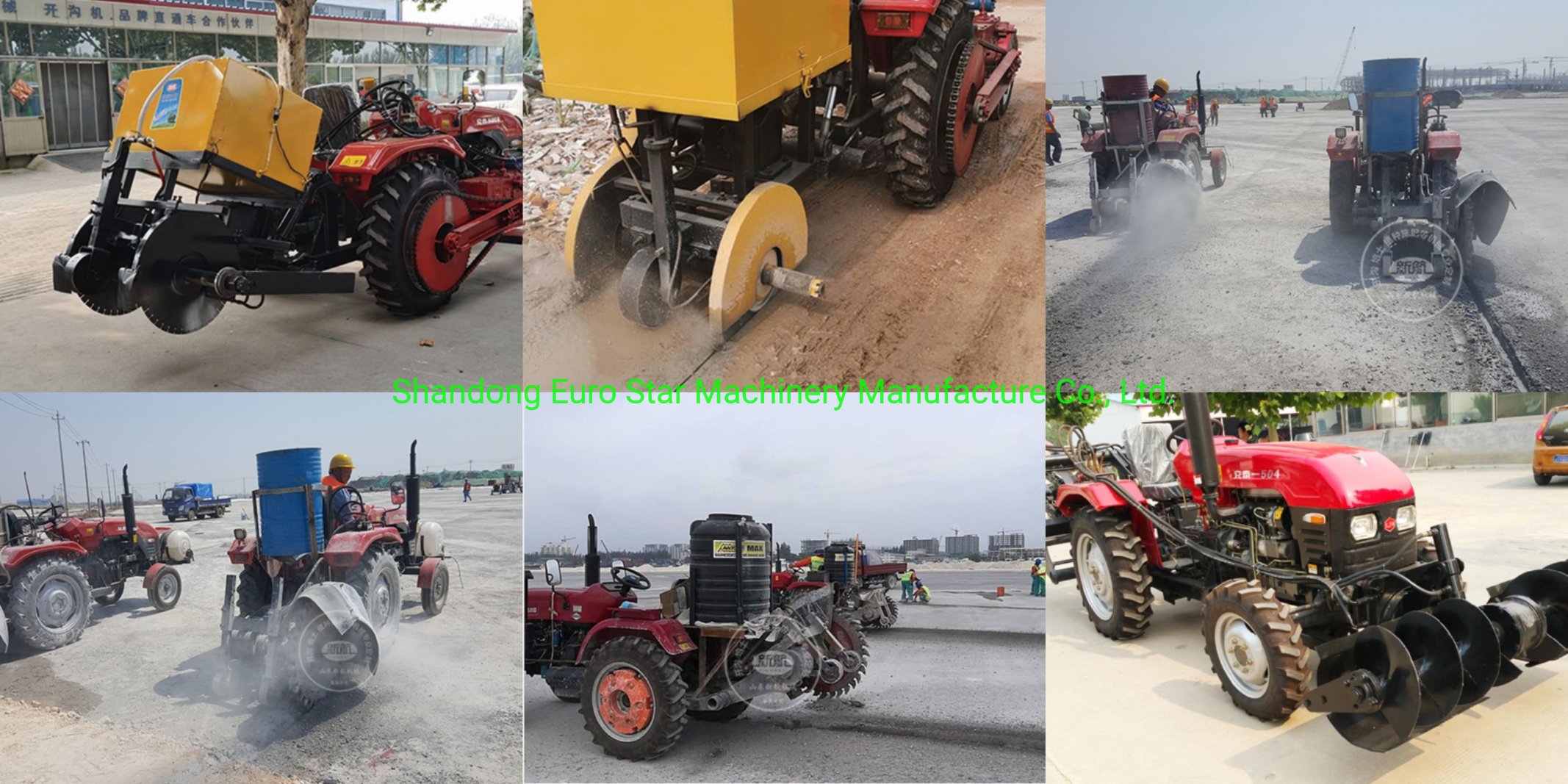 Road cutting machine details picture display