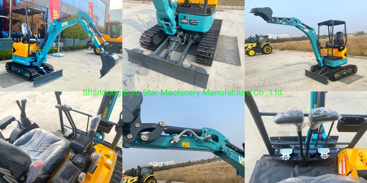 Metal crawler small excavator product display-1