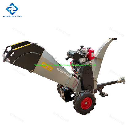 Horizontal Type Branch Chipper Wood Chipper Leaf Crusher