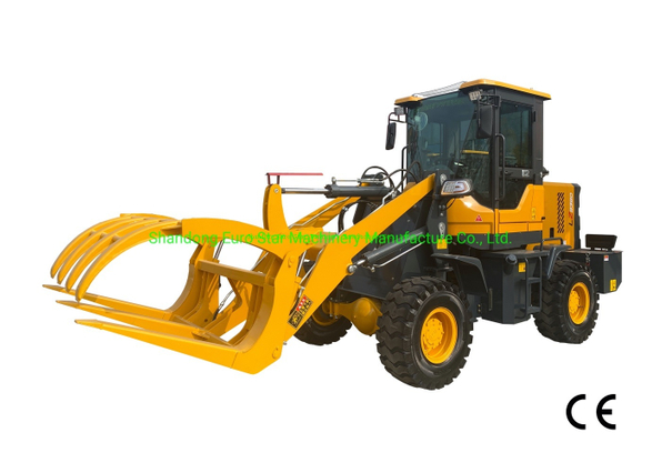 Front End Loader with Wood Grapple