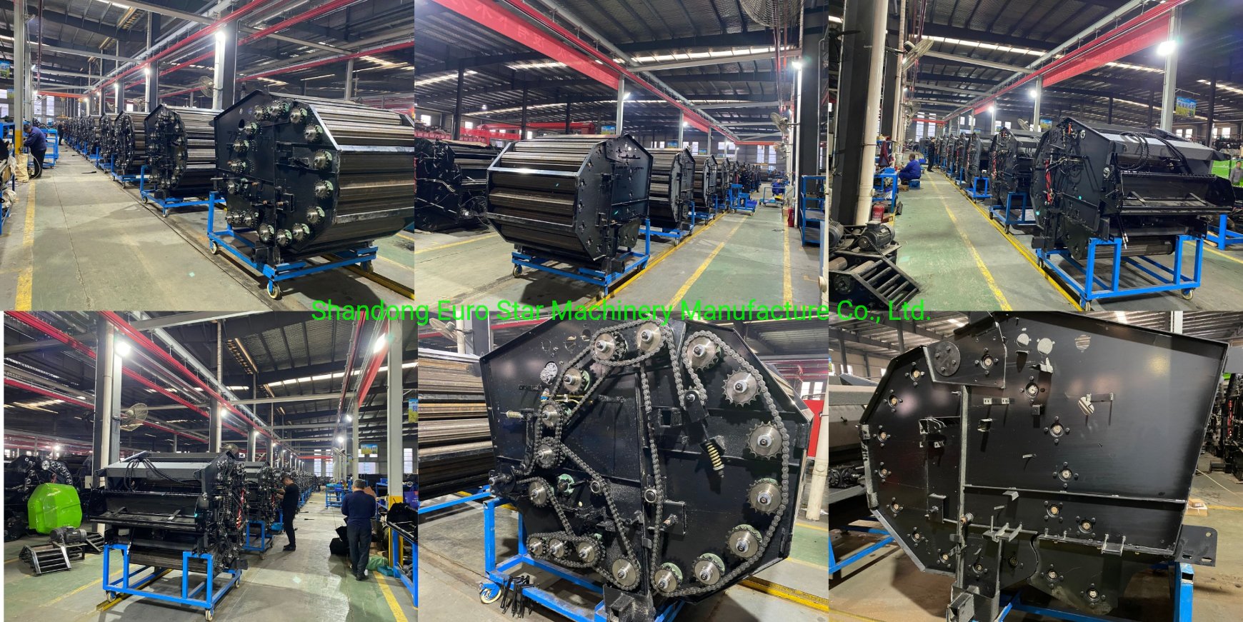 Hay baler production site display