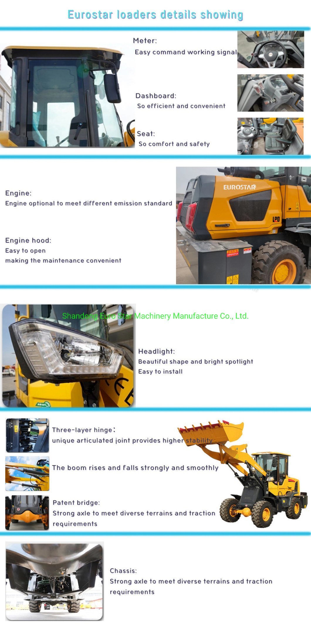 EZ Series&nbsp;wheel loader details picture display2