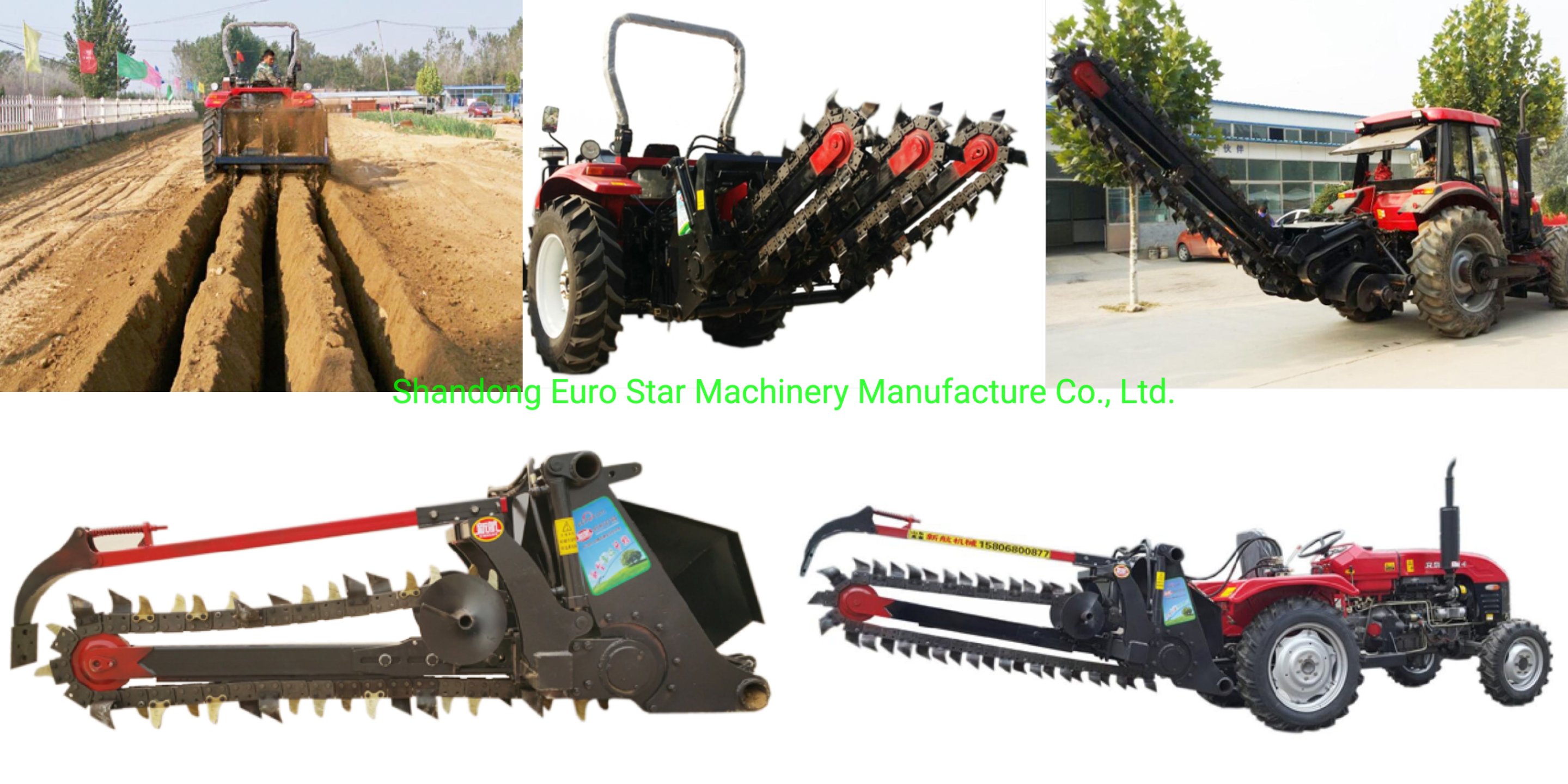 Chain trencher details picture display
